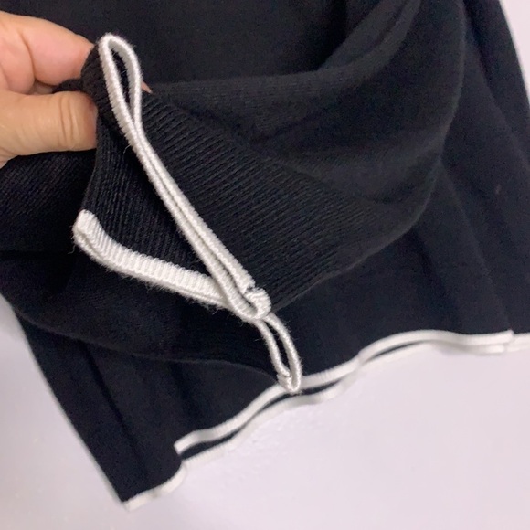 Rachel Zoe Good Vibes script embroidered pullover sweater large women’s s black - Picture 4 of 7